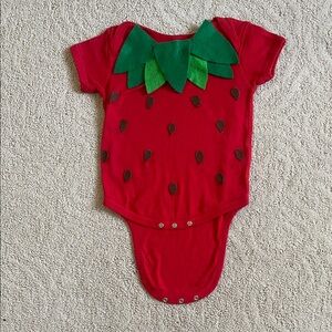 Rabbit Skins LAT Apparel- Strawberry Romper Costume - 24 months